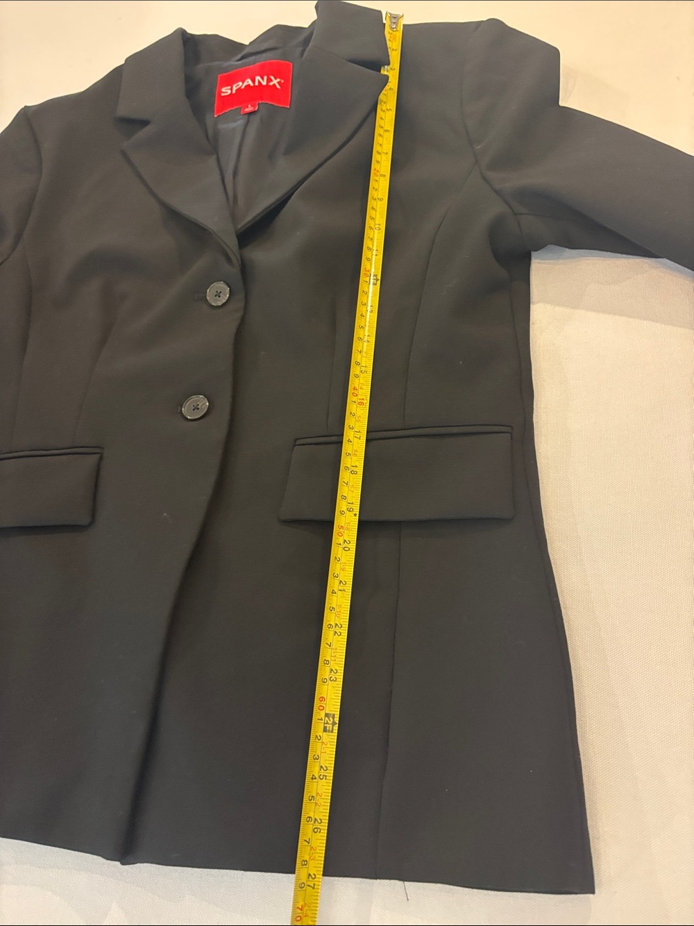 SPANX Women’s Black Two-Button Closure Tailored Blazer. Business- Casual. Large - Picture 10 of 11